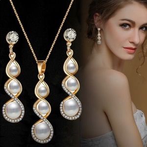 Bridal Necklace and Earring Set